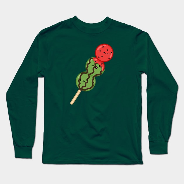 Watermelon Dango (Broken) Long Sleeve T-Shirt by jofudachi